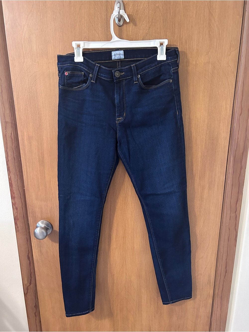 Hudson Jeans Women's Skinny Dark Blue Stretch Denim